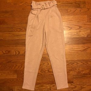Belted, Snakeskin Pattered Pant